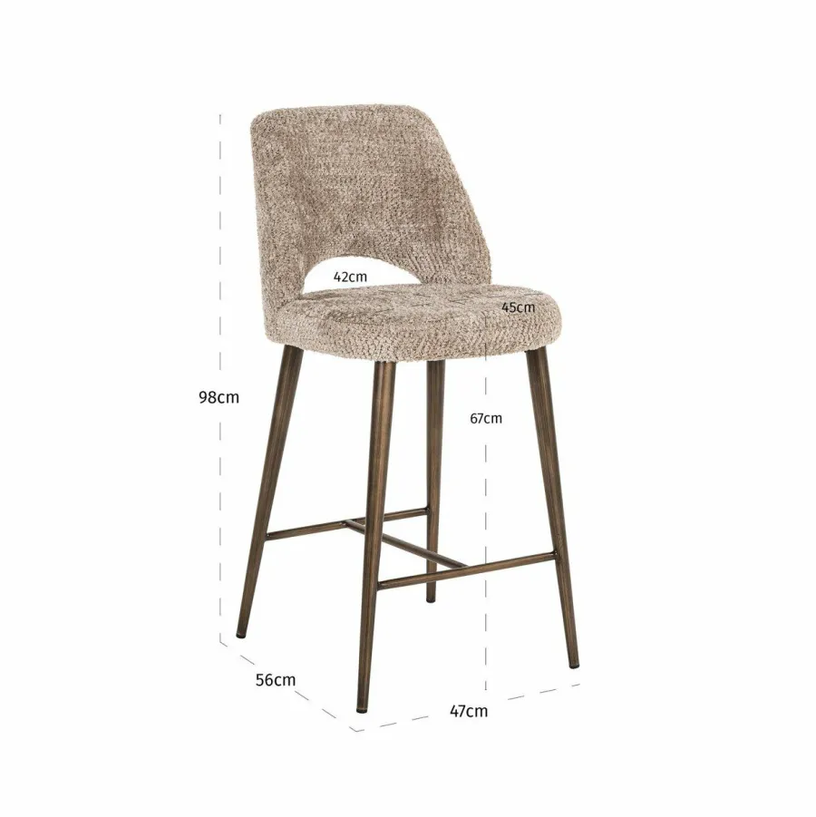 Richmond Interiors Counterstoel Delphine lovely nature fire retardant Online
