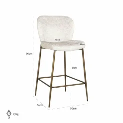Richmond Interiors Counterstoel Darby Fusion cream 02 Hot
