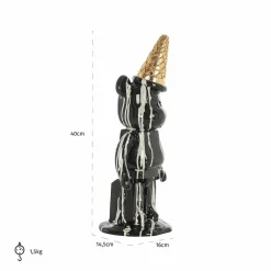 Richmond Interiors Deco object icebear zwart Discount