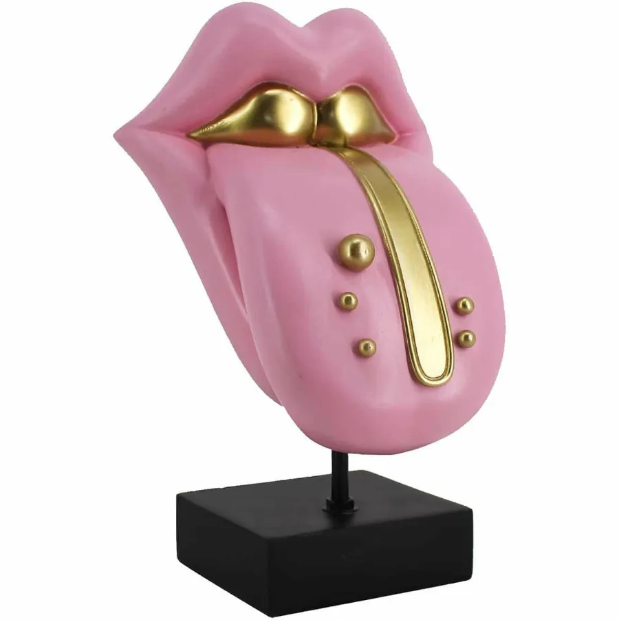 Richmond Interiors Deco object Tongue roze Pink Clearance