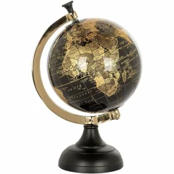 Richmond Interiors Deco object wereldbol Jilly Zwart Hot