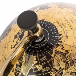 Richmond Interiors Deco object wereldbol Jilly Zwart Hot