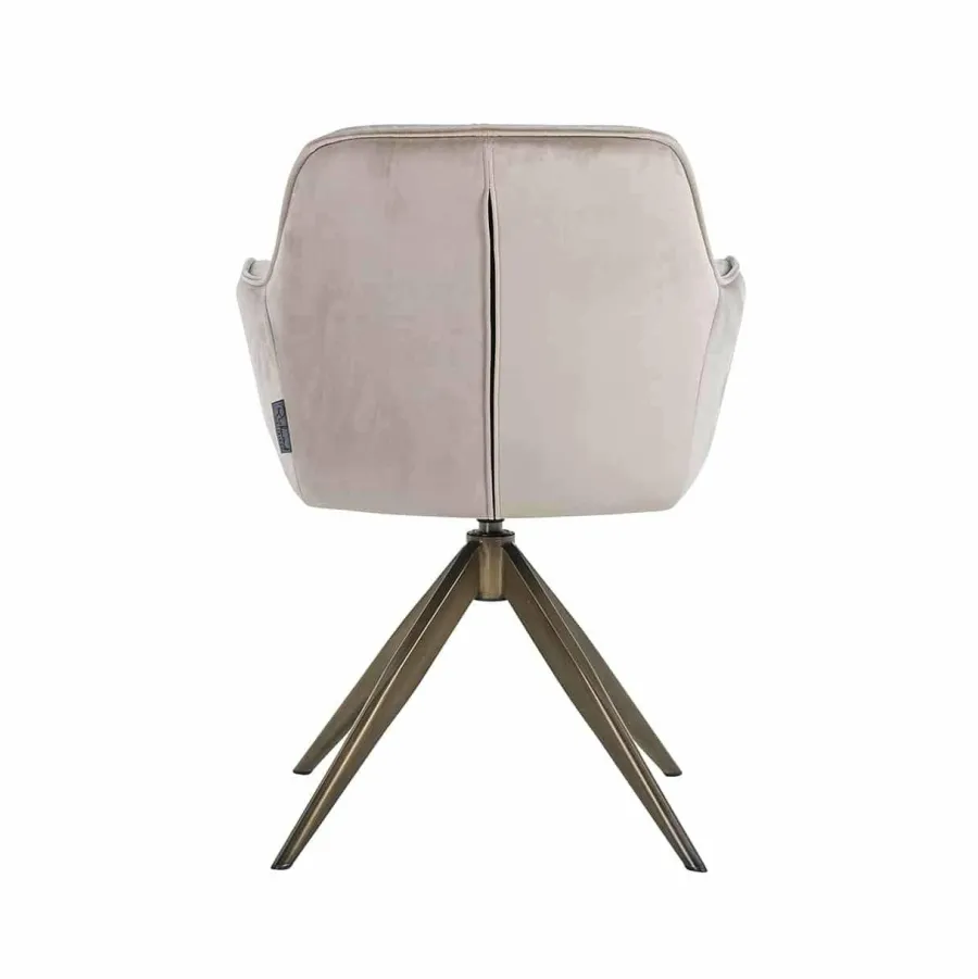 Richmond Interiors Draaistoel Aline khaki velvet Outlet