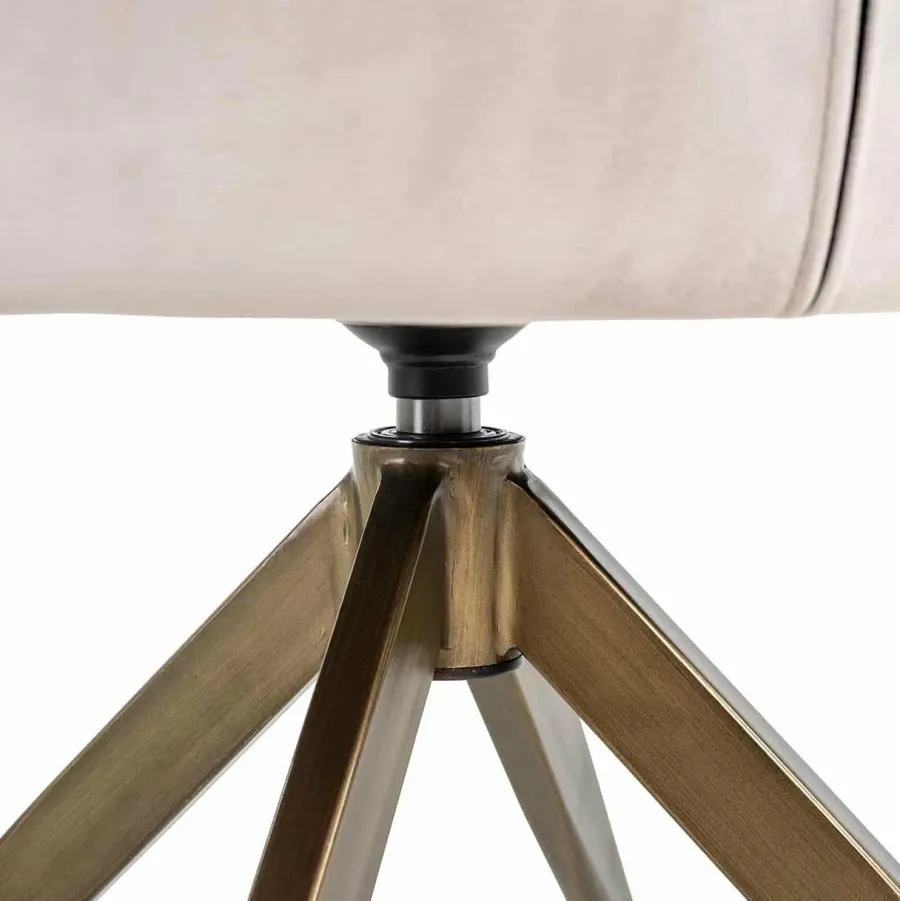 Richmond Interiors Draaistoel Aline khaki velvet Outlet