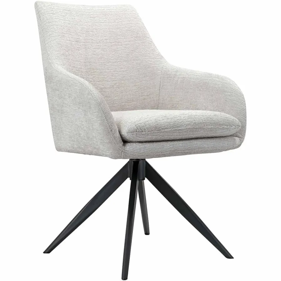 Richmond Interiors Draaistoel Lisonne cream fusion (Fusion cream 02) Hot