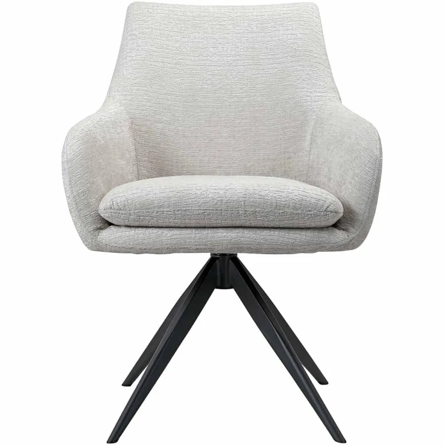 Richmond Interiors Draaistoel Lisonne cream fusion (Fusion cream 02) Hot