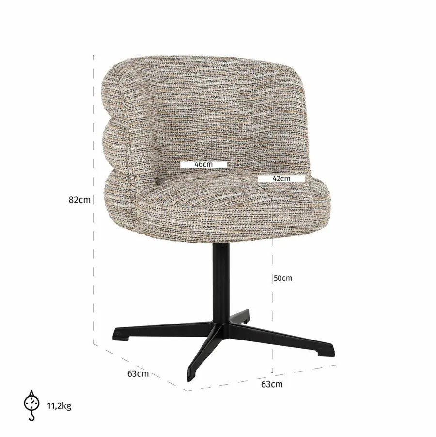 Richmond Interiors Draaistoel Chadwick beige coco Discount