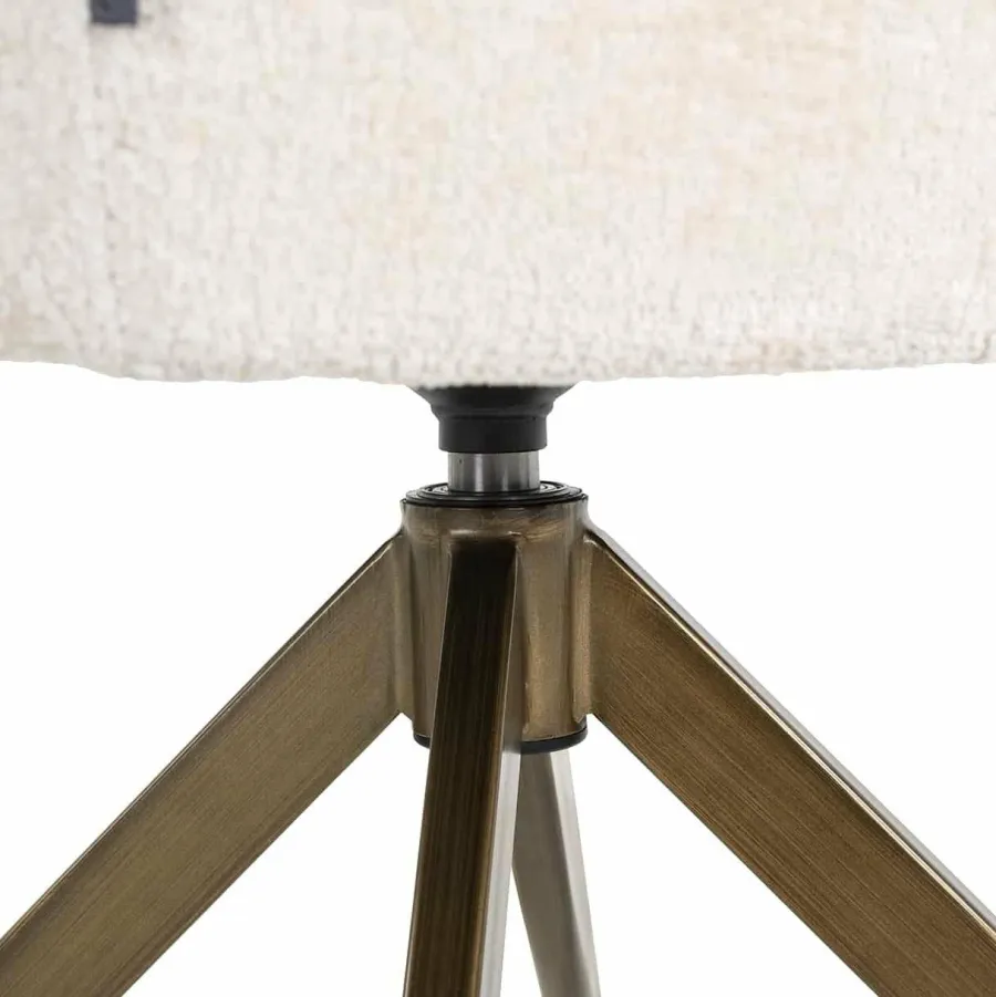 Richmond Interiors Draaistoel Aline white chenille New