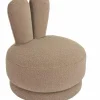 Richmond Interiors Draaifauteuil Bunny taupe teddy voor kinderen Clearance