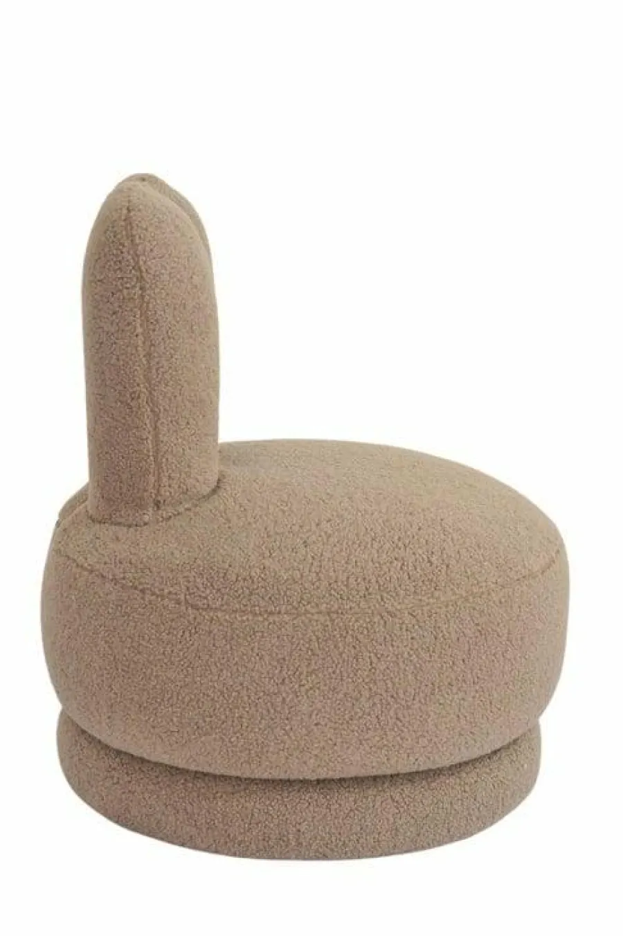 Richmond Interiors Draaifauteuil Bunny taupe teddy voor kinderen Clearance