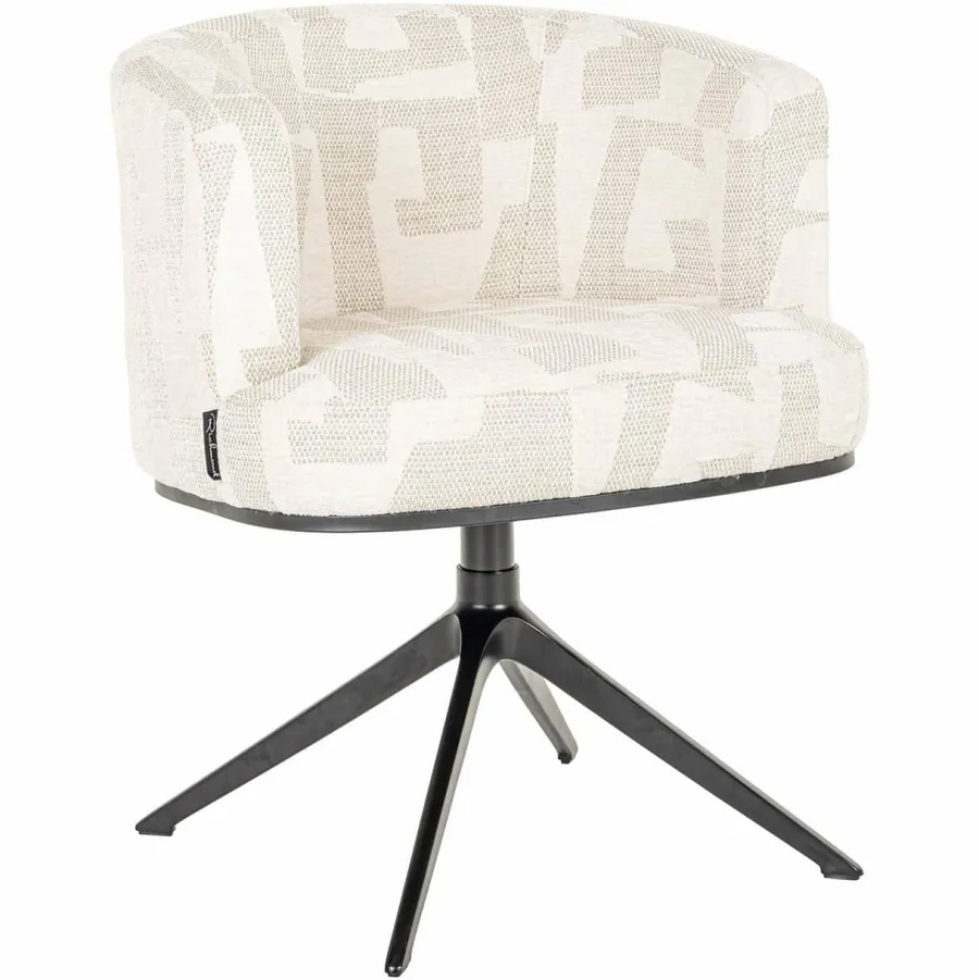 Richmond Interiors Draaifauteuil Cheyenne Beige graffic Discount