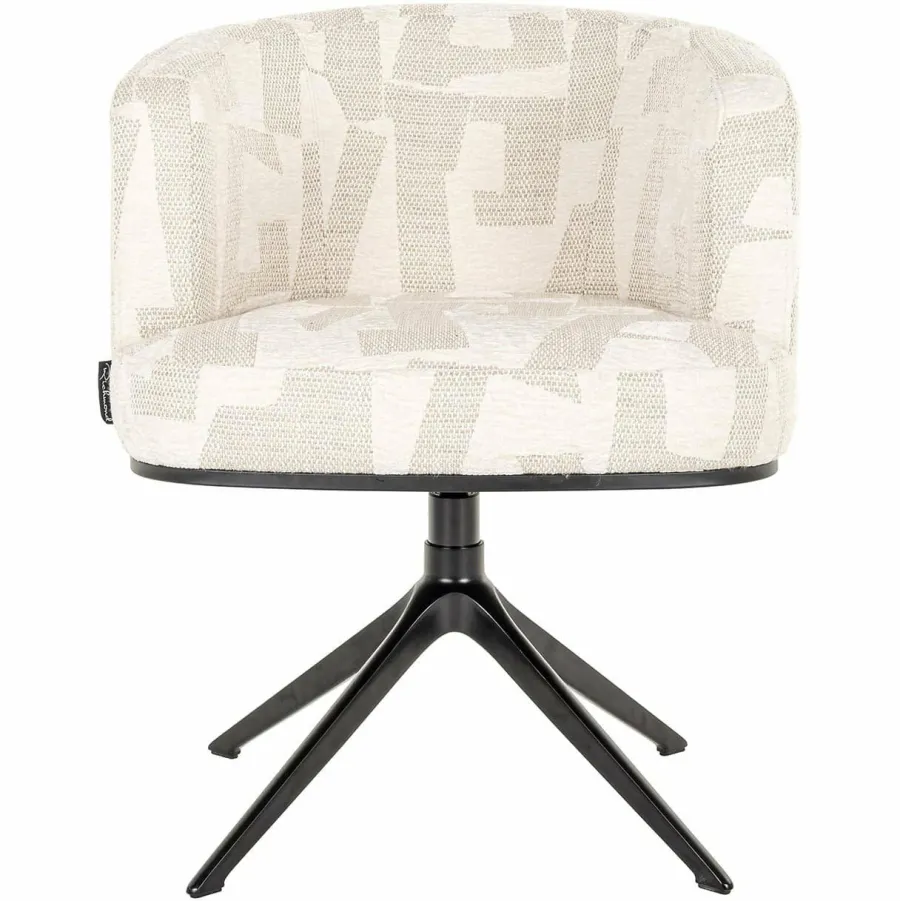 Richmond Interiors Draaifauteuil Cheyenne Beige graffic Discount