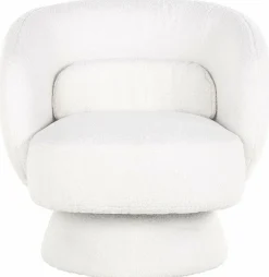 Richmond Interiors Draaifauteuil Senna white furry Sale