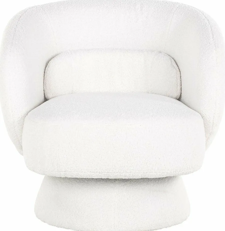 Richmond Interiors Draaifauteuil Senna white furry Sale