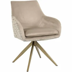 Richmond Interiors Draaifauteuil Lisonne be trendy nature / khaki velvet Hot