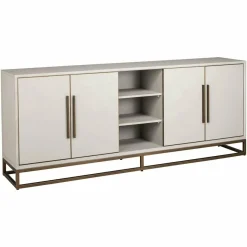 Richmond Interiors Dressoir Whitebone brass 4-deuren (Verona Grey) Sale