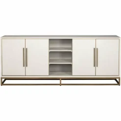 Richmond Interiors Dressoir Whitebone brass 4-deuren (Verona Grey) Sale