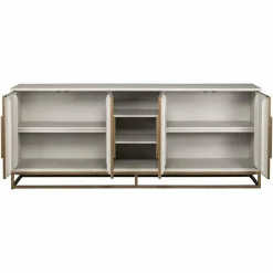 Richmond Interiors Dressoir Whitebone brass 4-deuren (Verona Grey) Sale