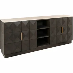Richmond Interiors Dressoir Claremont brown 4-doors 2-shelves Best