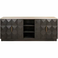 Richmond Interiors Dressoir Claremont brown 4-doors 2-shelves Best