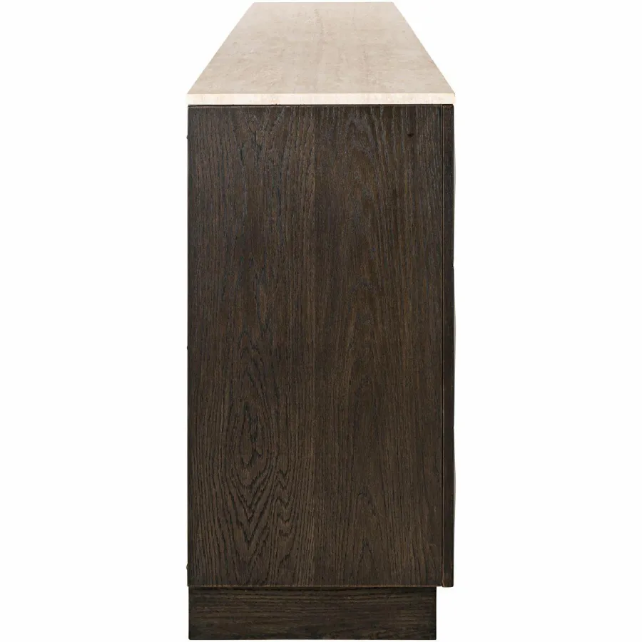 Richmond Interiors Dressoir Claremont brown 4-doors 2-shelves Best