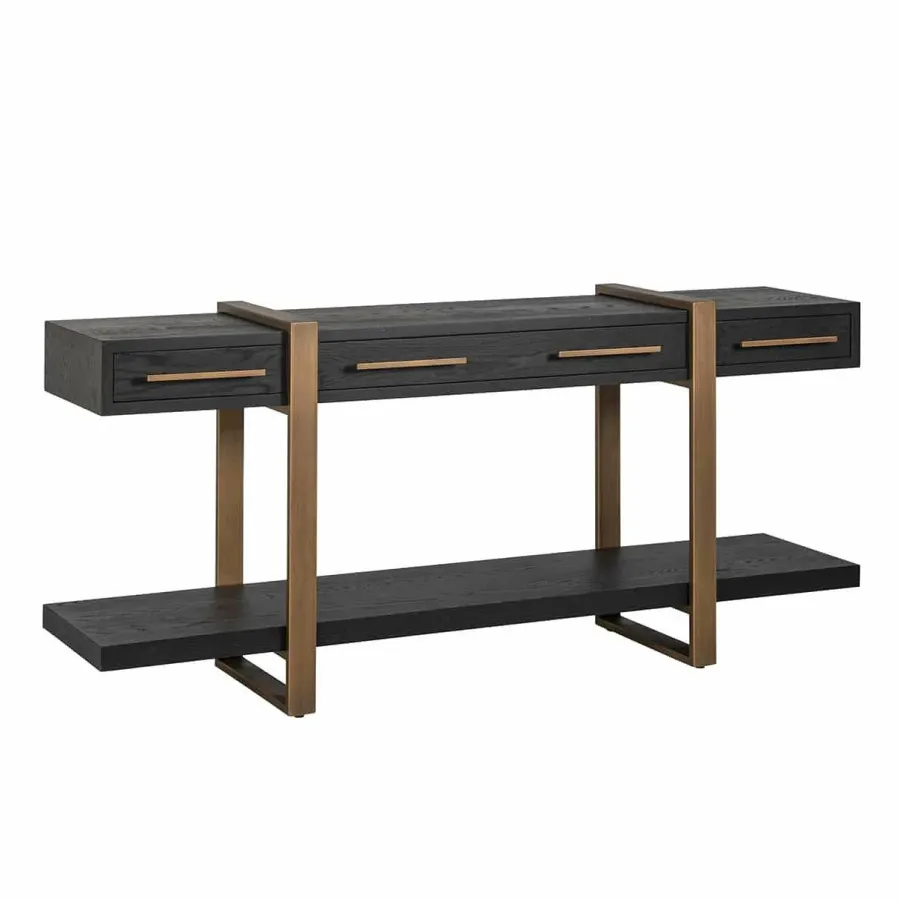 Richmond Interiors Dressoir Cambon 3-laden (Dark coffee) Hot