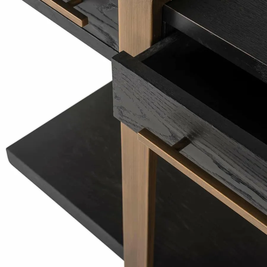 Richmond Interiors Dressoir Cambon 3-laden (Dark coffee) Hot