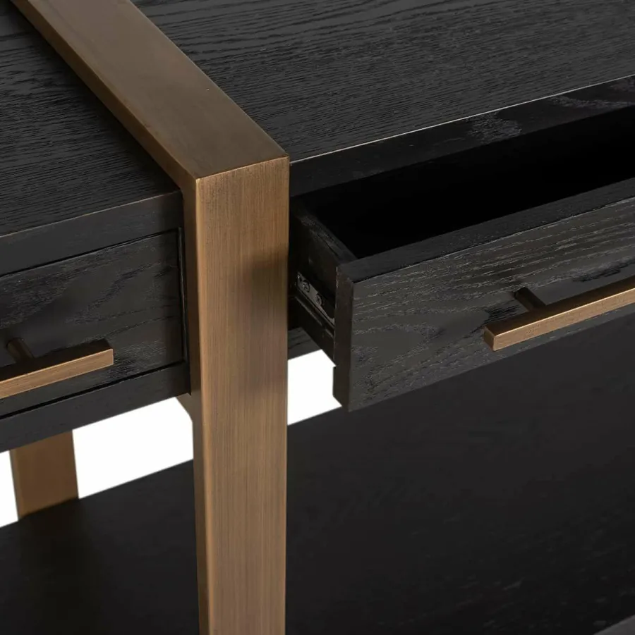 Richmond Interiors Dressoir Cambon 3-laden (Dark coffee) Hot