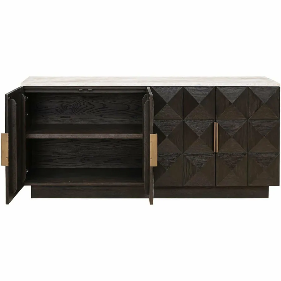 Richmond Interiors Dressoir Claremont 4-deurs Bruin Online