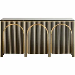 Richmond Interiors Dressoir Les Arcs 3-deurs Brushed Goud Sale