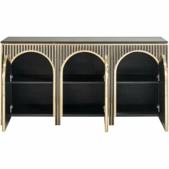 Richmond Interiors Dressoir Les Arcs 3-deurs Brushed Goud Sale