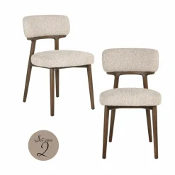 Richmond Interiors Eetkamerstoel Basker natural linear (Set of 2) Clearance