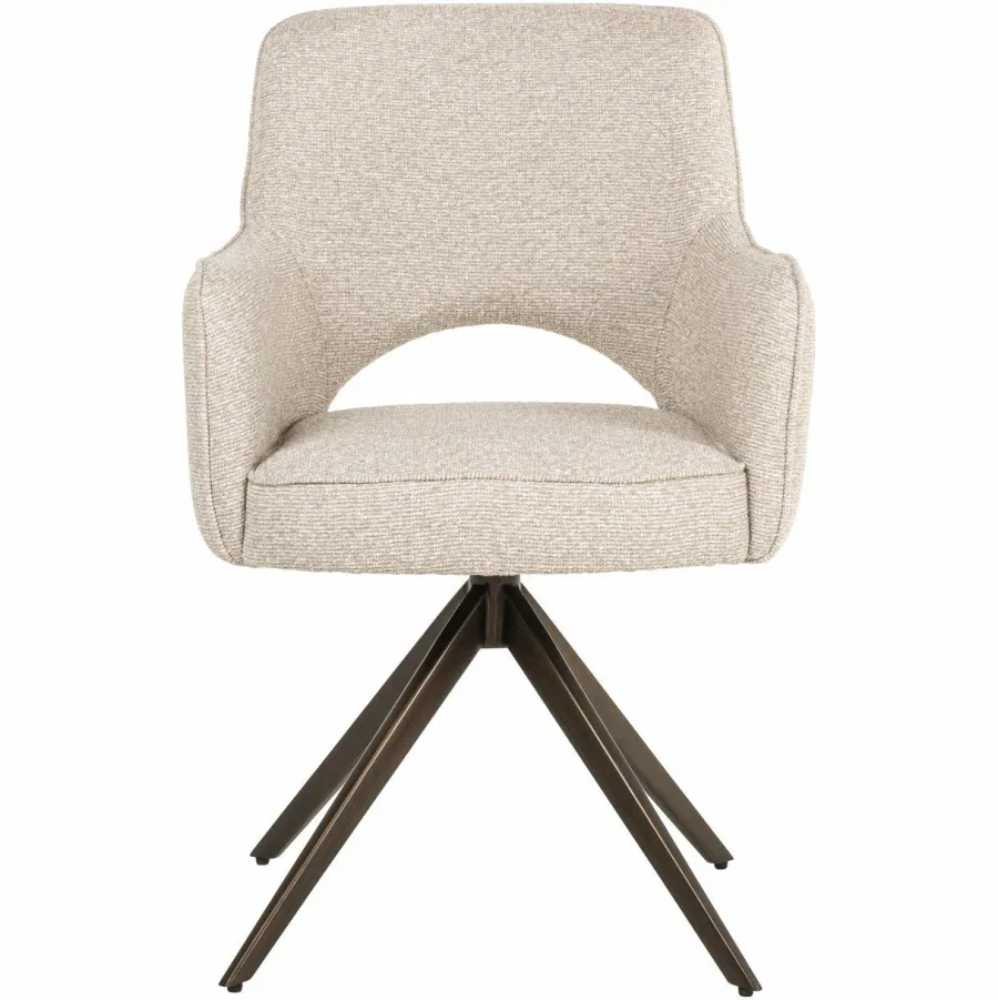 Richmond Interiors Eetkamerstoel Ginerva biscotti swivel Outlet
