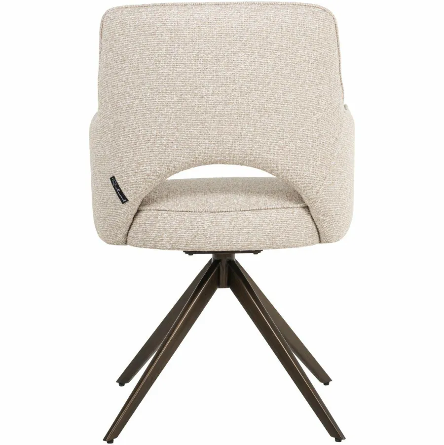 Richmond Interiors Eetkamerstoel Ginerva biscotti swivel Outlet