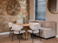 Richmond Interiors Eetkamerbank corner Hillpark lovely beige 170 cm Discount
