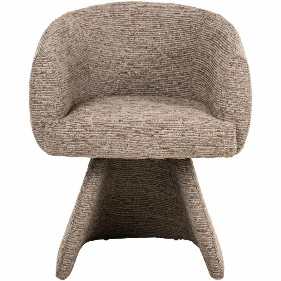 Richmond Interiors Eetkamerstoel Quiriro mocca linear swivel Best