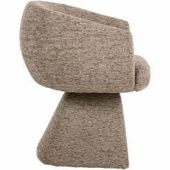 Richmond Interiors Eetkamerstoel Quiriro mocca linear swivel Best