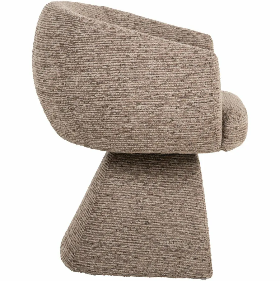 Richmond Interiors Eetkamerstoel Quiriro mocca linear swivel Best