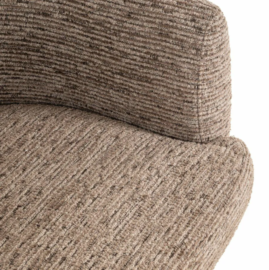 Richmond Interiors Eetkamerstoel Quiriro mocca linear swivel Best
