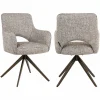 Richmond Interiors Eetkamerstoel Ginerva earth tweed swivel Online