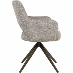 Richmond Interiors Eetkamerstoel Ginerva earth tweed swivel Online