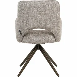 Richmond Interiors Eetkamerstoel Ginerva earth tweed swivel Online