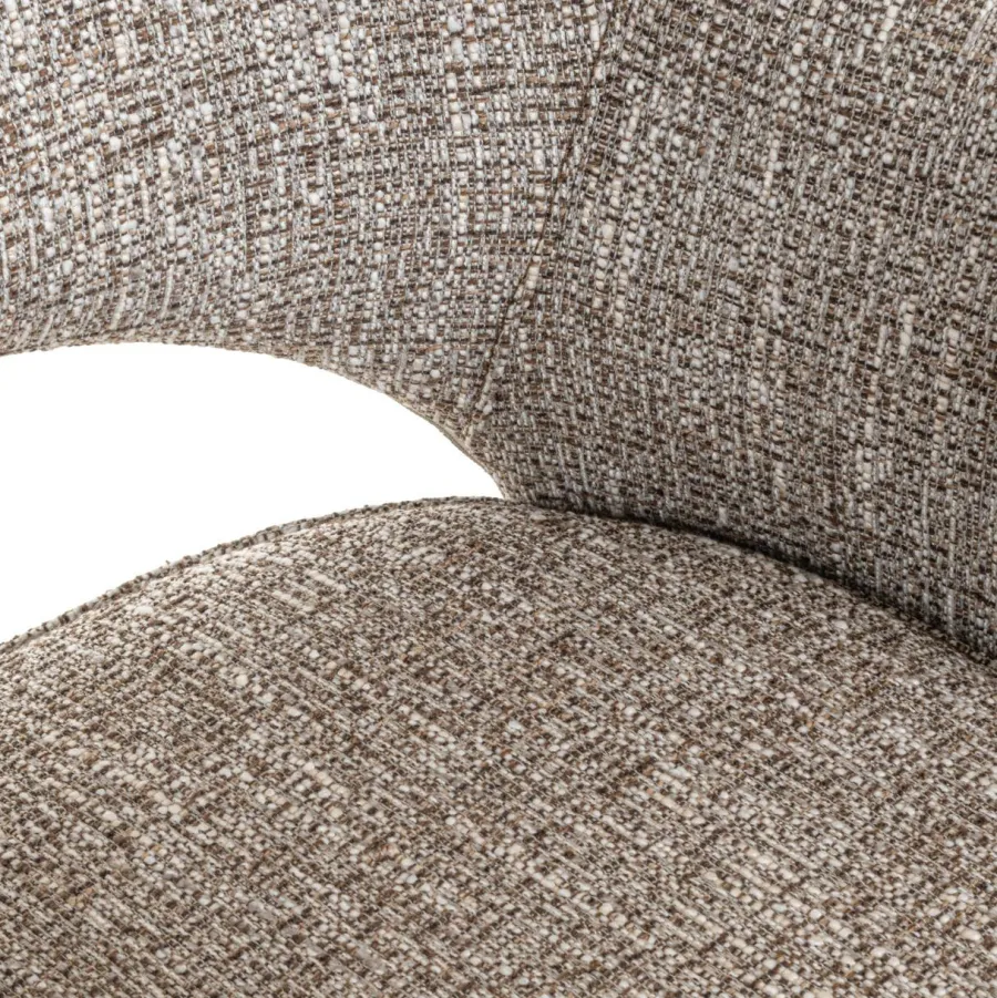 Richmond Interiors Eetkamerstoel Ginerva earth tweed swivel Online