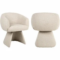 Richmond Interiors Eetkamerstoel Quiriro biscotti swivel Clearance