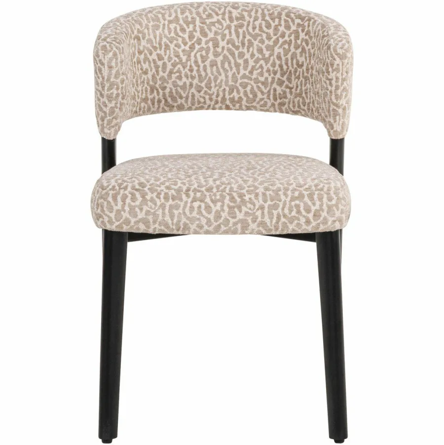 Richmond Interiors Eetkamerstoel Zeno beige leopard Clearance