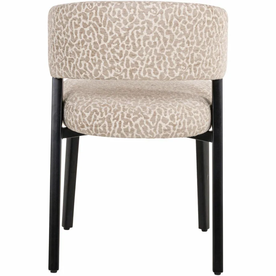Richmond Interiors Eetkamerstoel Zeno beige leopard Clearance