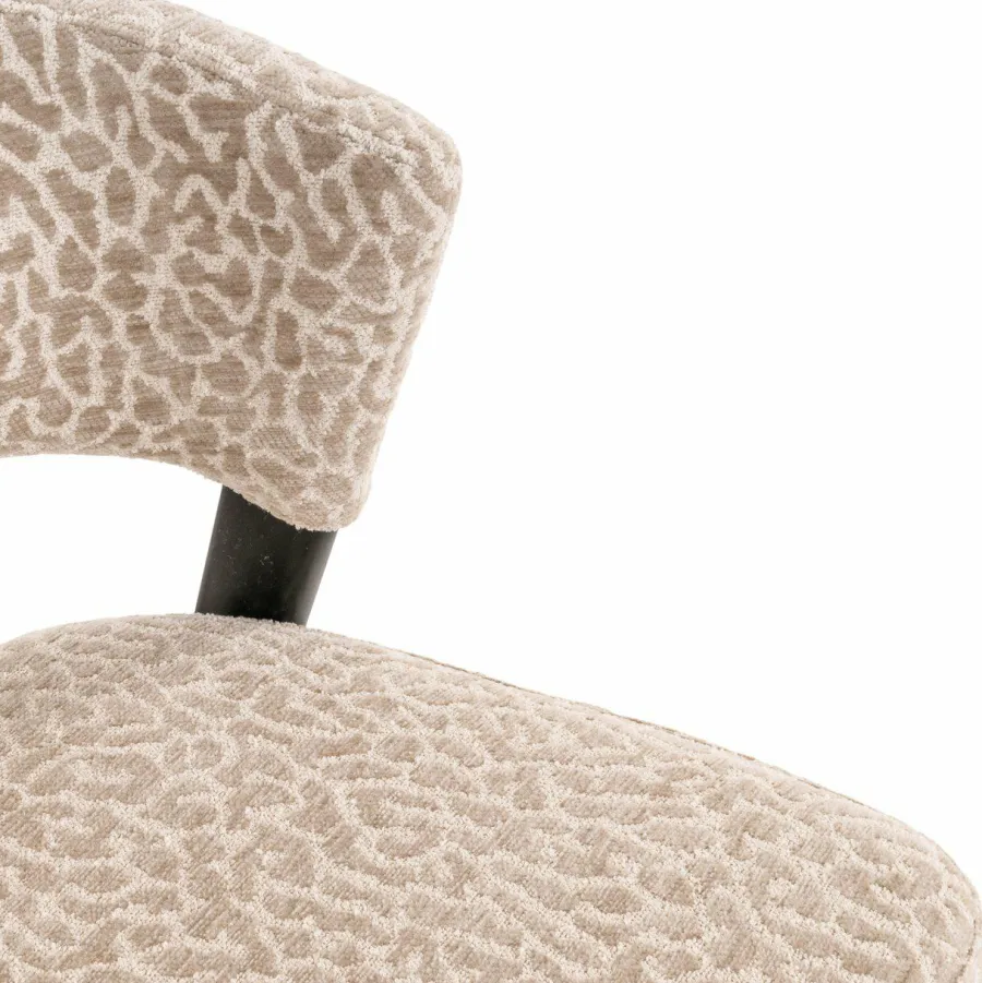 Richmond Interiors Eetkamerstoel Zeno beige leopard Clearance