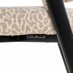 Richmond Interiors Eetkamerstoel Zeno beige leopard Clearance