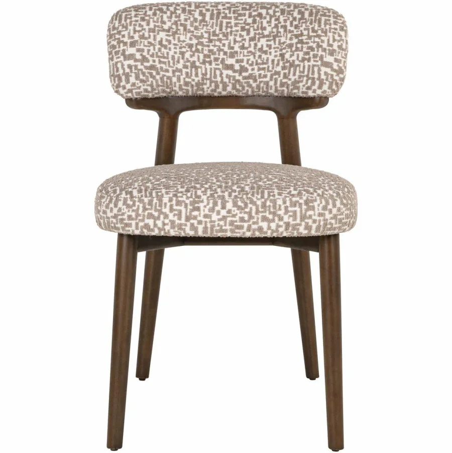 Richmond Interiors Eetkamerstoel Basker natural geo (Set of 2) Outlet