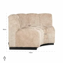 Richmond Interiors Eetkamerbank corner Hillpark 115 cm Sale